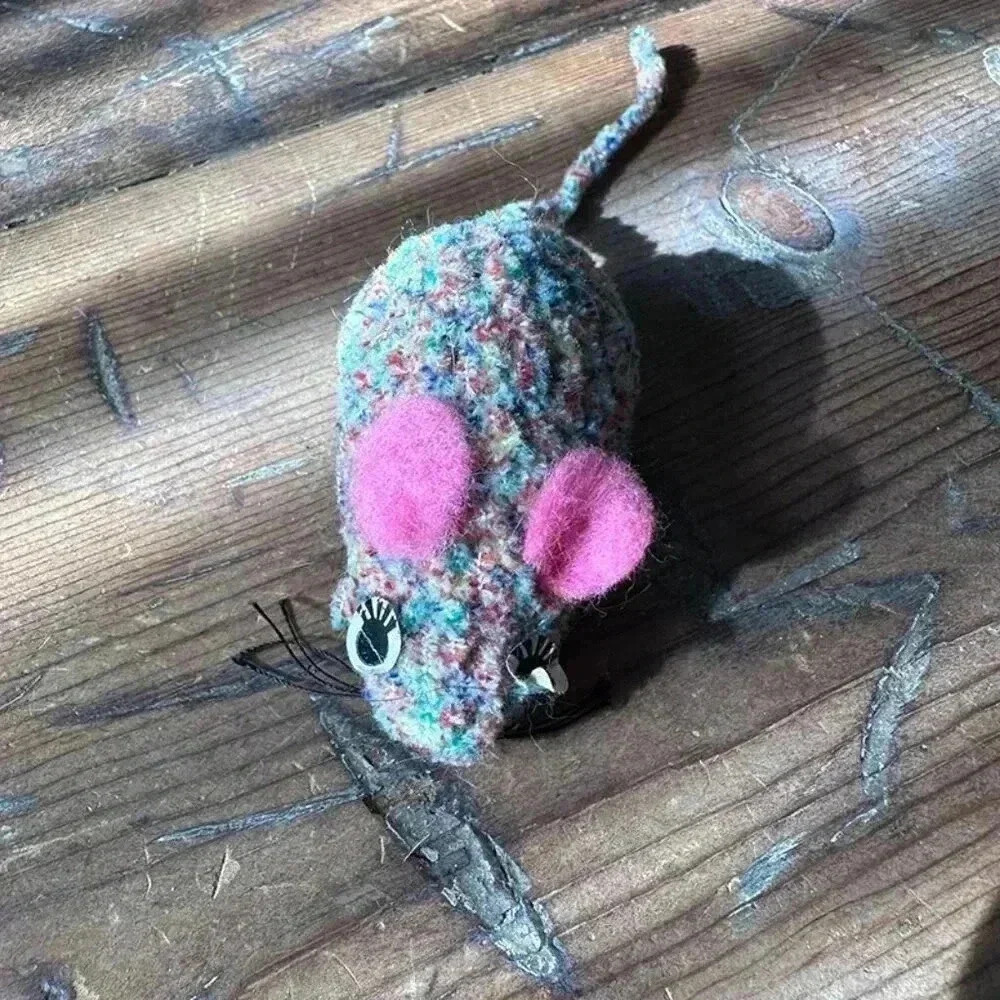 Pink Multi-Color Cat Toy Mouse NWOT